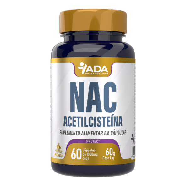 L-Acetilcisteina NAC 60 Cápsulas 1000mg Ada Nutracêuticos