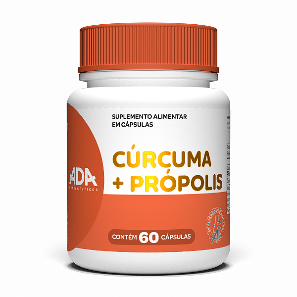 Cúrcuma + Própolis - 60 Cápsulas 350mg