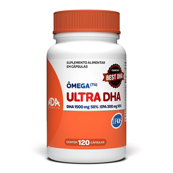Ômega 3 Ultra Best DHA IFOS - 10 EPA - 50 DHA - 120 Cápsulas 1400mg