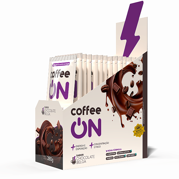 Café Funcional - 14 Sachês 20g Chocolate Belga - Coffee ON