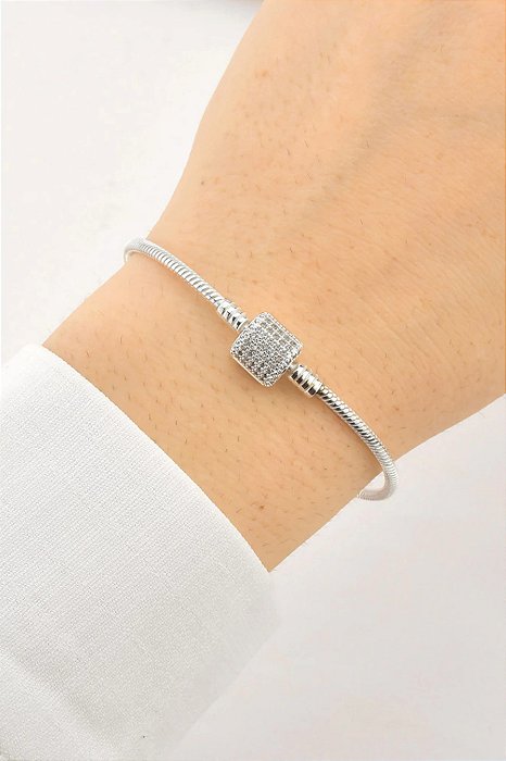 Pulseira p/ Berloques Tambor Cravejado