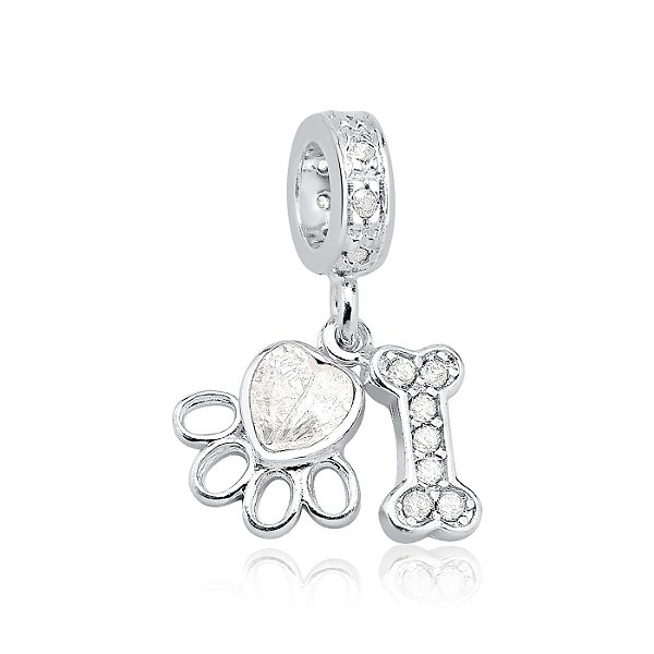 Berloque Patinha Coração Ossinho