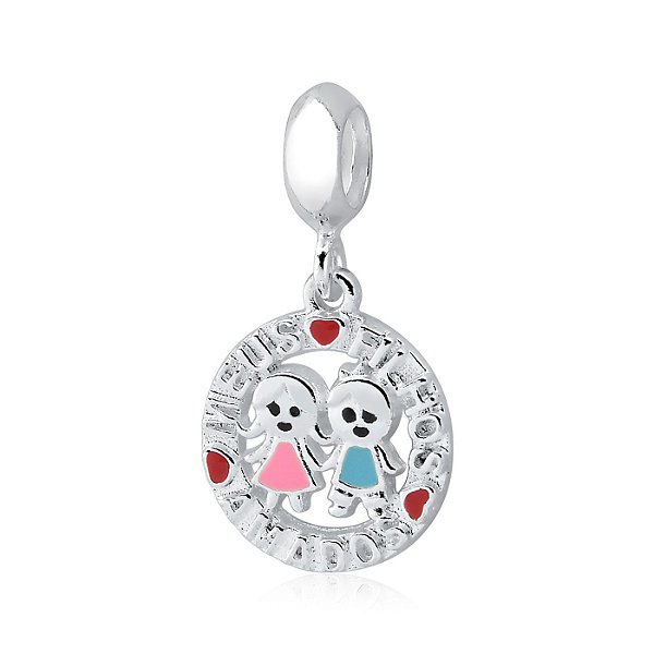 Berloque Filhos Amados (menina+menino)