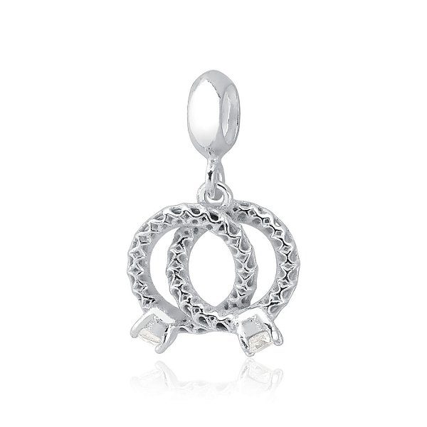 Berloque Dois Anéis Solitários