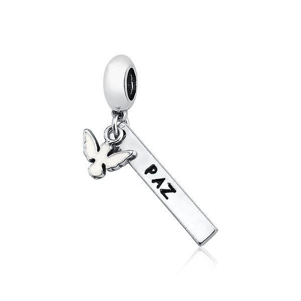 Berloque Plaquinha Paz