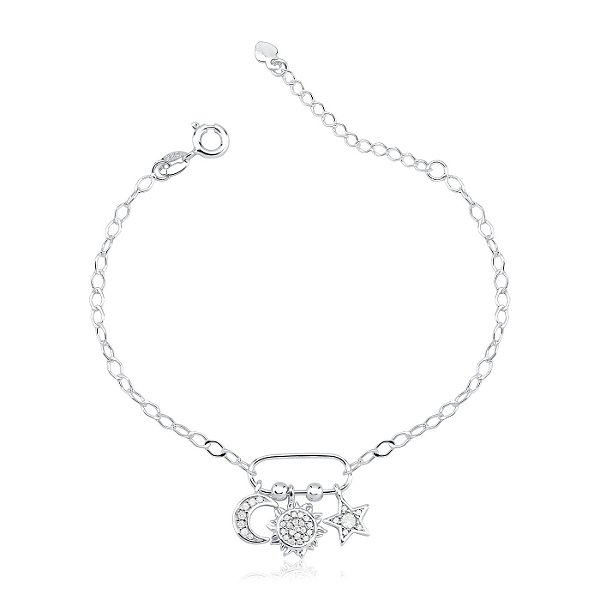 Pulseira Sol, Lua e Estrela