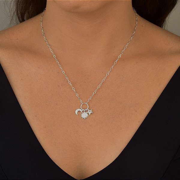 Colar Sol, Lua e Estrelas