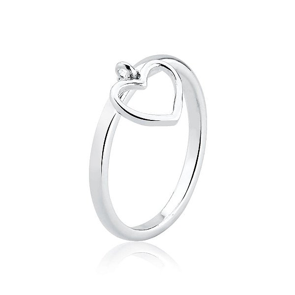 Anel Pingente Coração