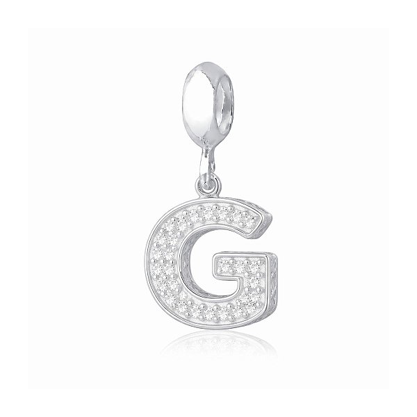 Berloque Letra Cravejada G