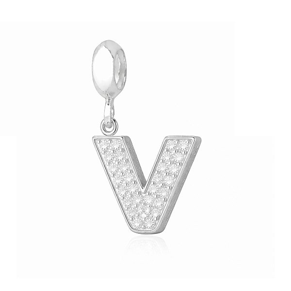 Berloque Letra Cravejada V