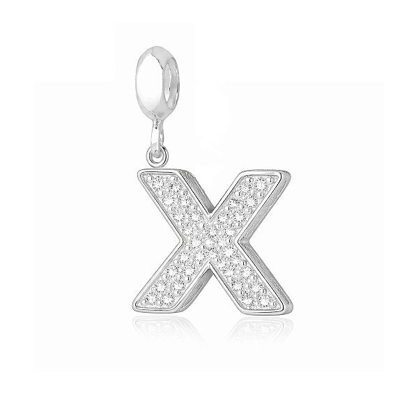 Berloque Letra Cravejada X