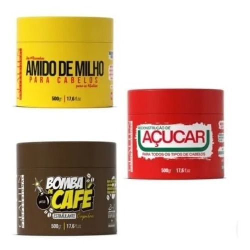 Cronograma  Máscara Amido, Açucar E Café 500g - Glatten