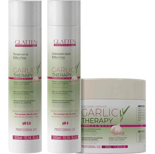 Kit Garlic Therapy Alho Completo - Glatten