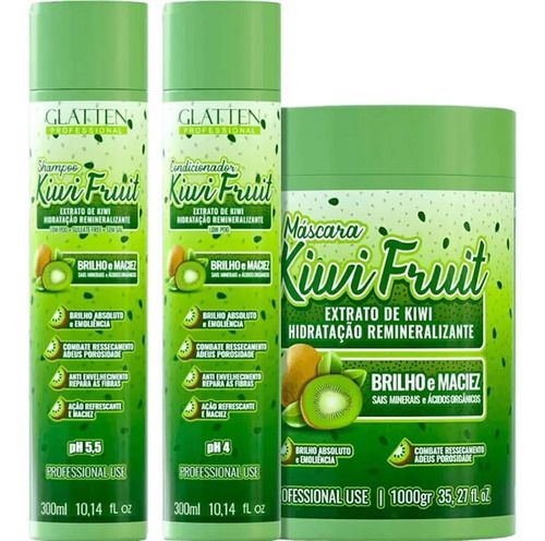 Kit Kiwi Hidratação Completo Manutenção -  Glatten