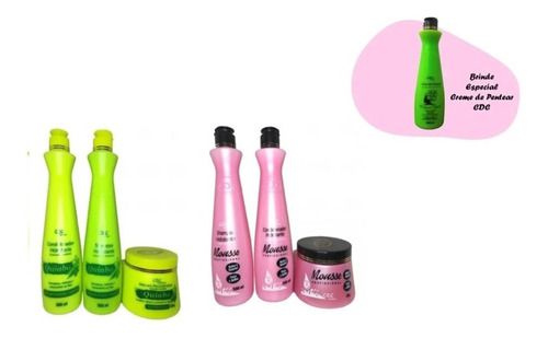 Kit Manutenção Quiabo e Mousse + Creme De Pentear Cdc