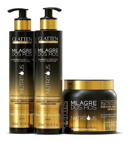 Kit De Nutrição Milagre Dos Fios Nutritious - Glatten