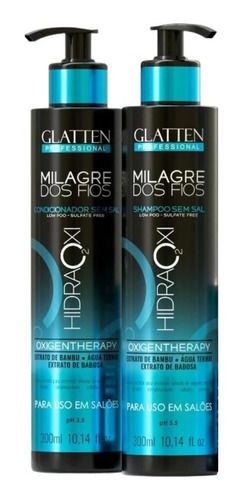 Kit Milagre Dos Fios Hidratação Shampoo + Condic - Glatten