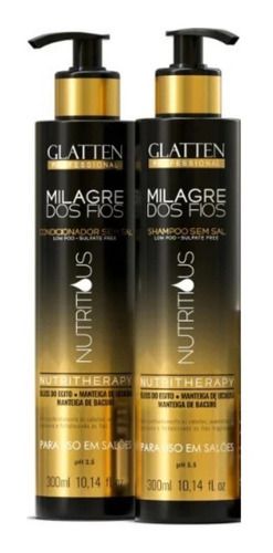 Kit Milagre Dos Fios Nutrição Shampoo + Condic - Glatten
