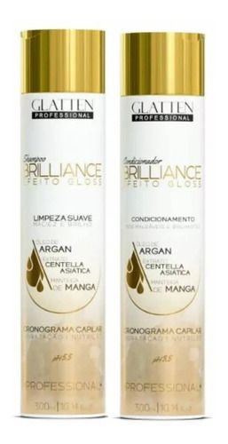 Kit Shampoo + Condicionador  Brilliance Cronograma - Glatten