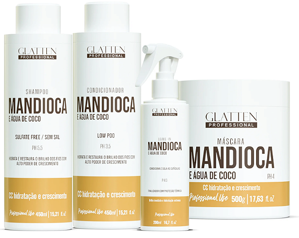 Kit Mandioca e Água de Coco