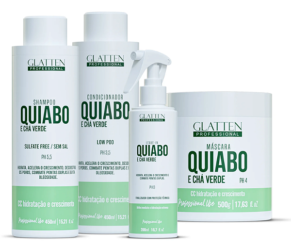 Kit Quiabo e Chá Verde Completo - Glatten