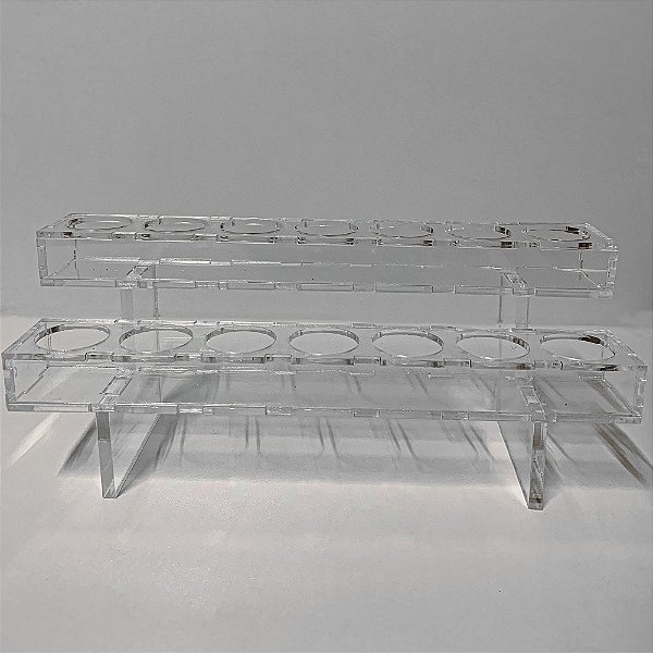 Expositor Acrílico Para Óleos Essenciais 14 Furos