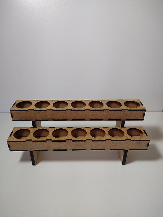 Expositor em MDF para Óleos essenciais 14 furos