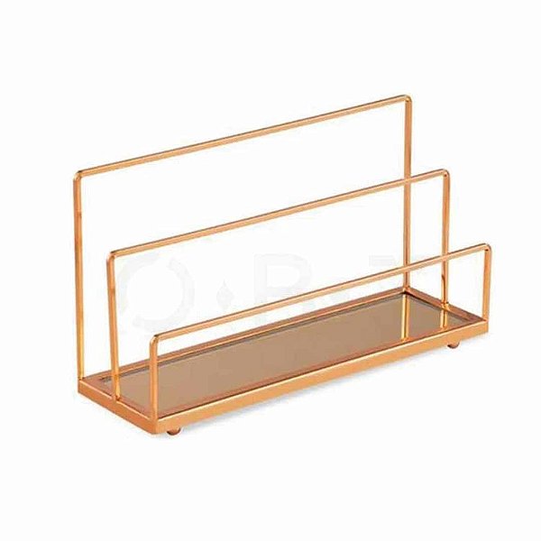 Porta Correspondência em Metal com Vidro Cobre