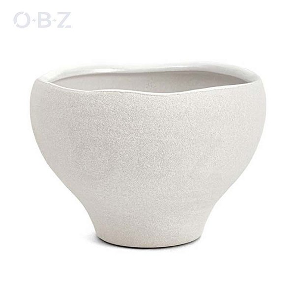 Centro de Mesa em Cerâmica Off White