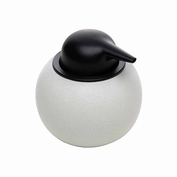 Porta Sabonete Líquido de Cerâmica Granada 350ml Branco