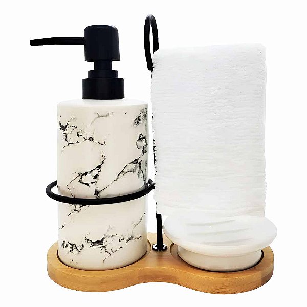 Kit Lavabo 4 Peças com Toalha