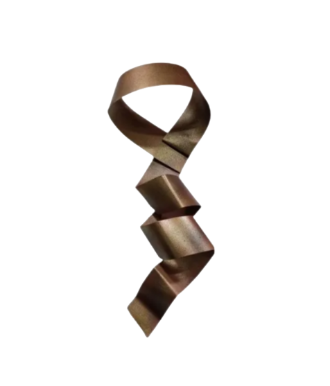 Decoração Escultura de Parede Abstrata em Aço Cor Cobre Exclusiva no Brasil para Casa, Quarto, Escritório, Comércio, Painéis, Hall de Entrada