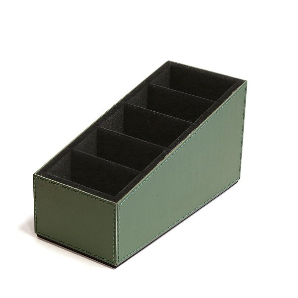 Porta Controle com 5 Divisórias - Verde Musgo