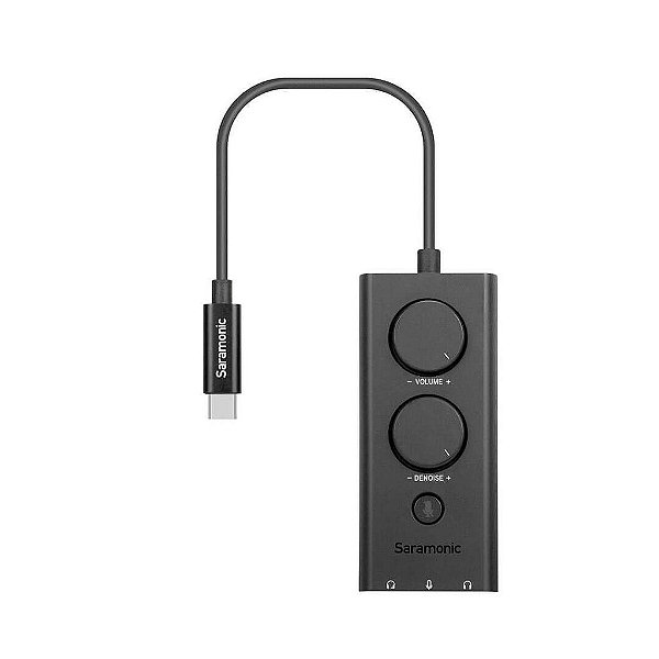 Interface de áudio USB-C com entrada TRS de 3,5 mm - 2 saídas de fone de ouvido