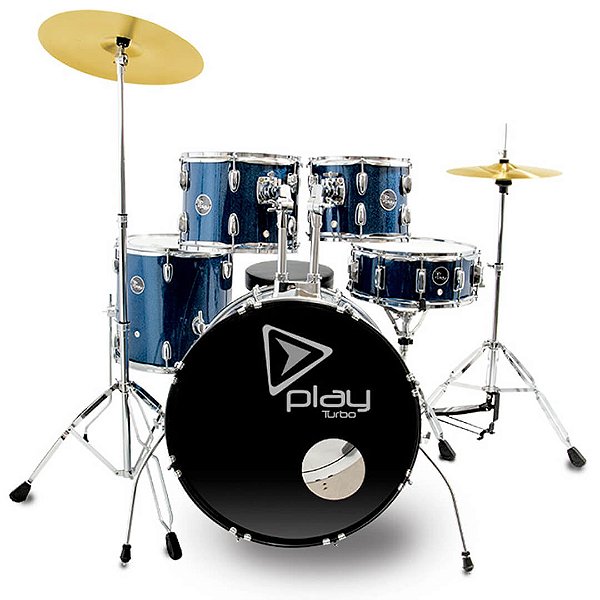 Bateria Turbo Play - Azul Sparkle