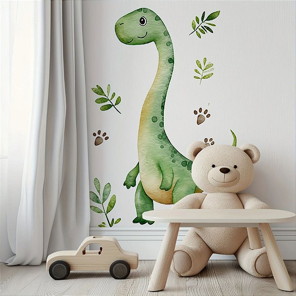 Adesivo Parede Dinossauro aquarela baby
