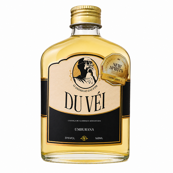 Du Véi Cachaça Don Fernandes de bolso 160ml Envelhecida em Umburana