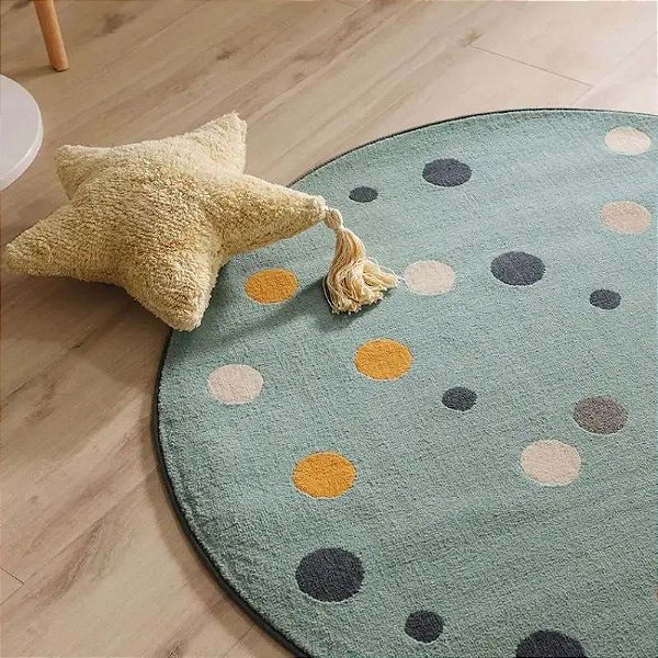 Tapete Redondo Minimalista Bolas- varias cores