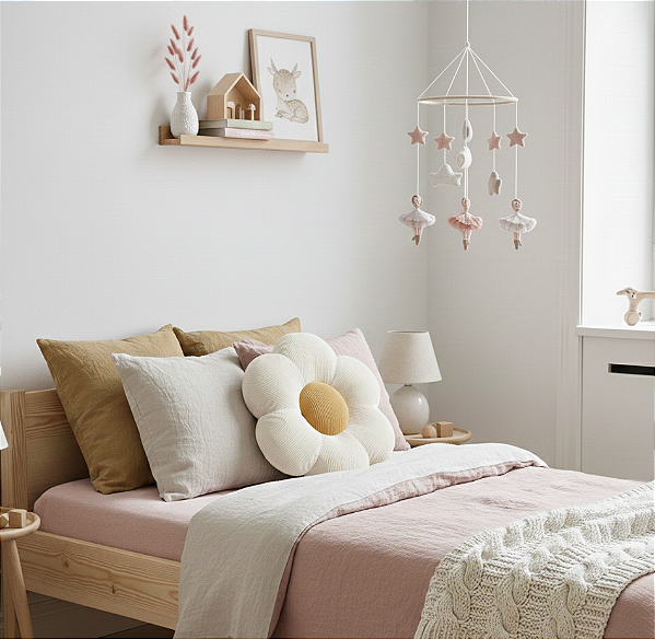 Almofada Decorativa Flora – Veludo Cotelê Premium