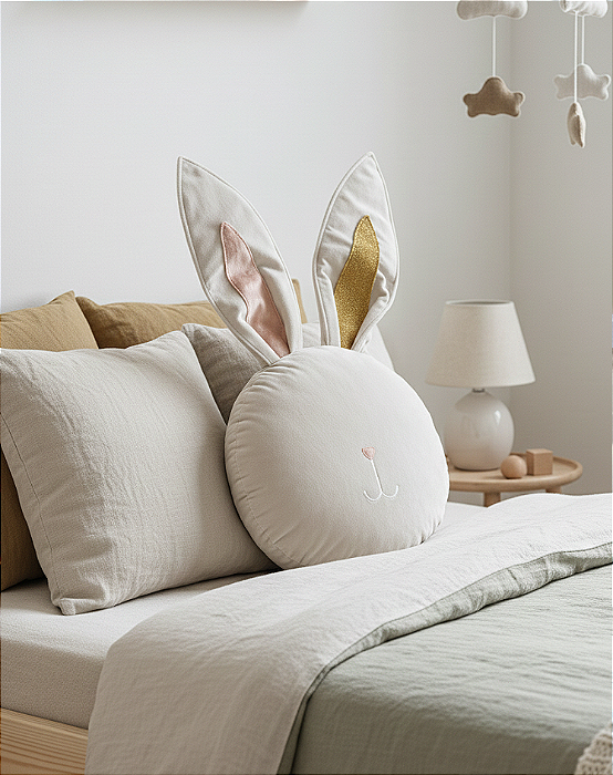 Almofada Decorativa Coelho Nuna – Veludo Premium