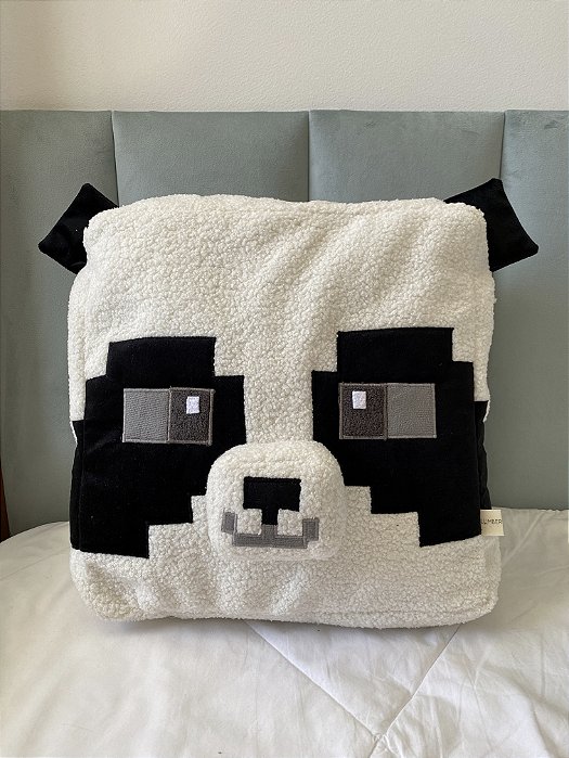Almofada Minecraft Panda em Bouclé