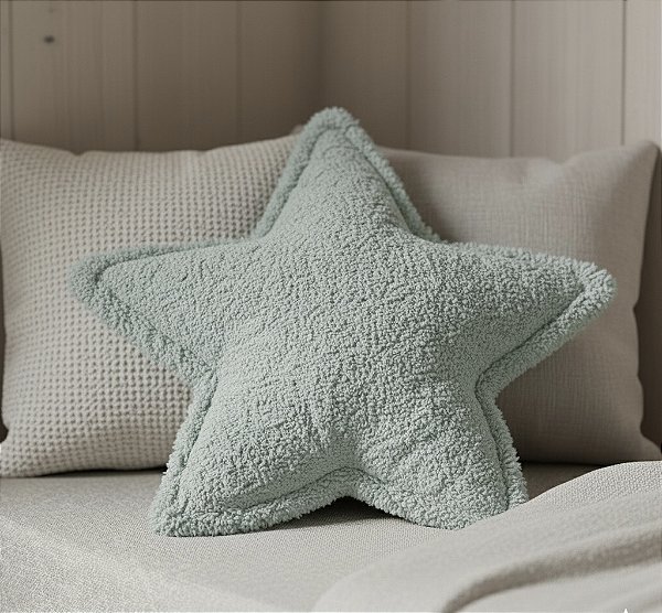 Almofada Estrela Sora – Tecido Bouclé Premium