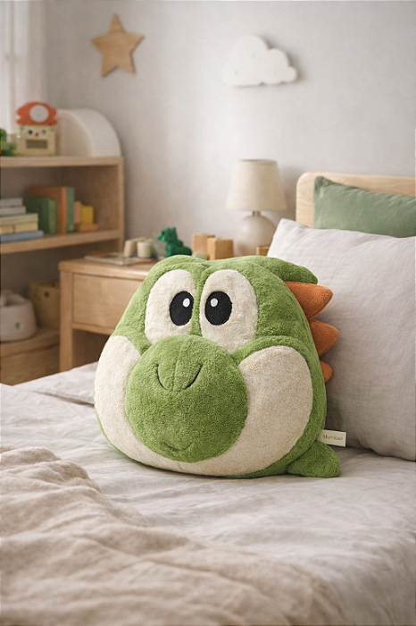 Almofada Dino Lino – Design Autoral Slumber