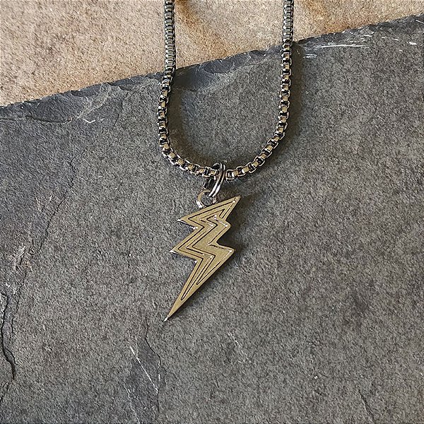 Corrente Storm - Pingente Raio