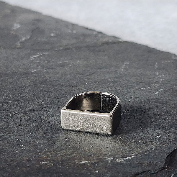 Anel Urban em Aço com Banho Níquel