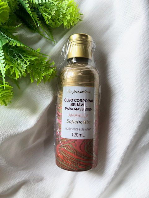 ÓLEO CORPORAL BEIJÁVEL SABOR AMARULA