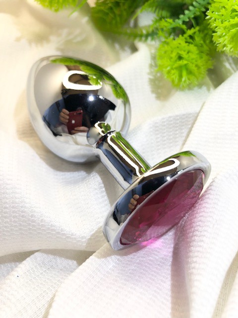 PLUG ANAL COM CRISTAL ARREDONDADO M