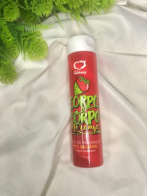 ÓLEO HOT BEIJÁVEL MORANGO