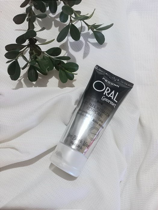 ORAL GOURMET GEL BEIJÁVEL QUE ESQUENTA DE ICE BLACK MINT