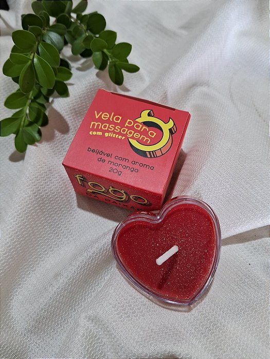 VELA PARA MASSAGEM- MORANGO